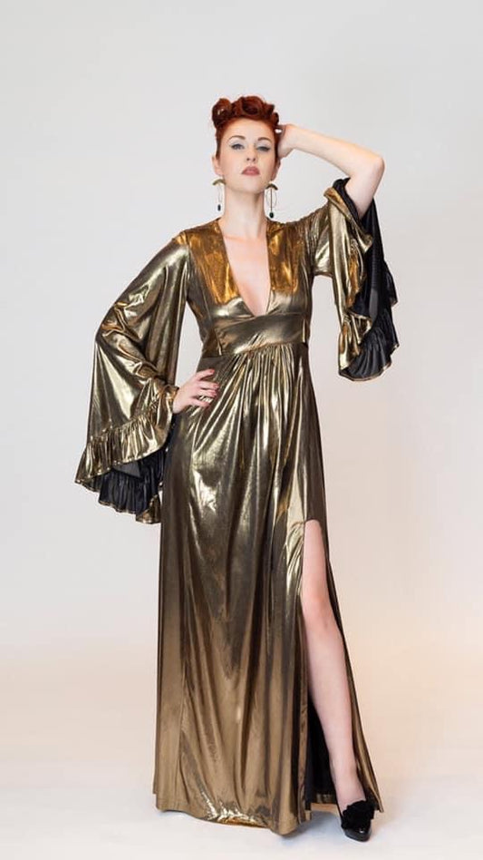 Vali Myers robe gold